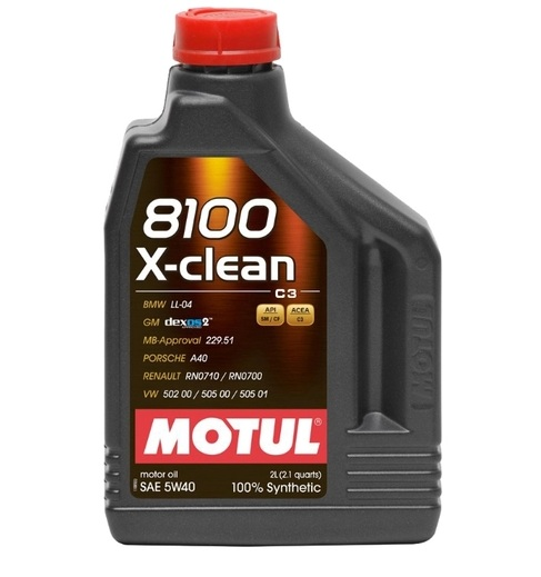 Купить запчасть MOTUL - 102049 Масло 8100 X-CLEAN (5W-40) MOTUL 2л