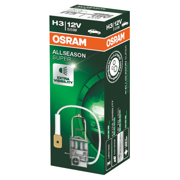 Купить запчасть OSRAM - 64151ALS H3 12V 55W ALLSEASON (64151ALS) OSRAM