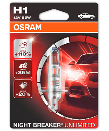 Купить запчасть OSRAM - 64150NBU H1 12V 55W+110% (64150NBU) OSRAM 1шт