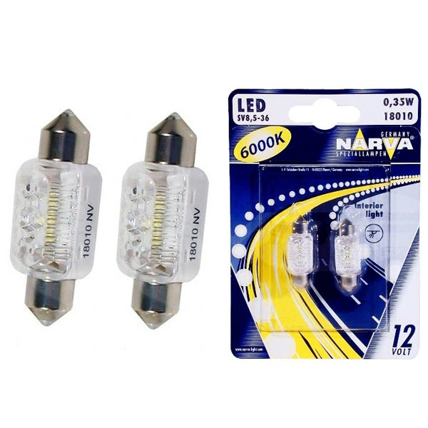 Купить запчасть NARVA - 18010 C5W 12V LED (18010) NARVA