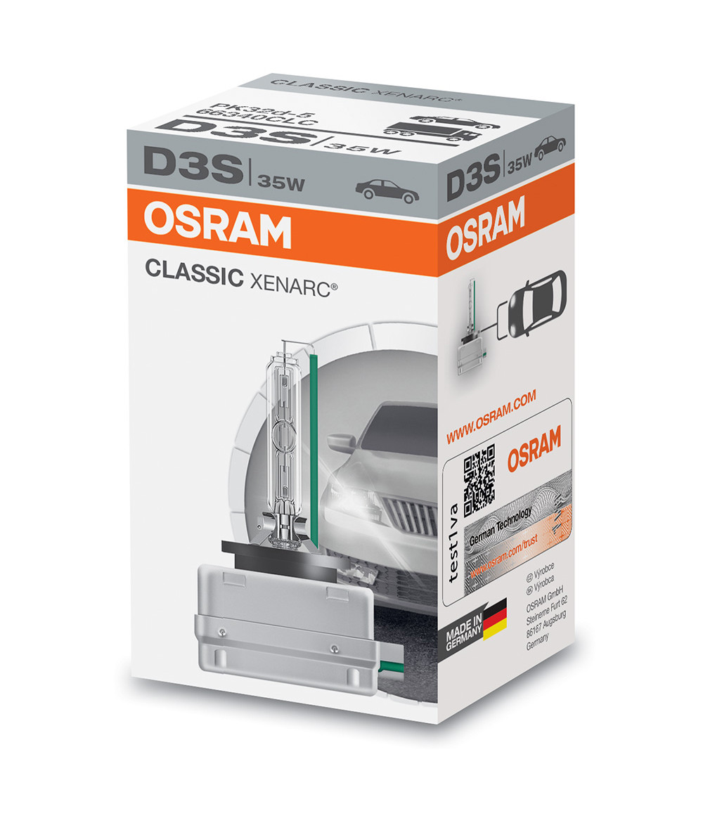 Купить запчасть OSRAM - 66340CLC D3S XENON 42V 35W (66340CLC) OSRAM