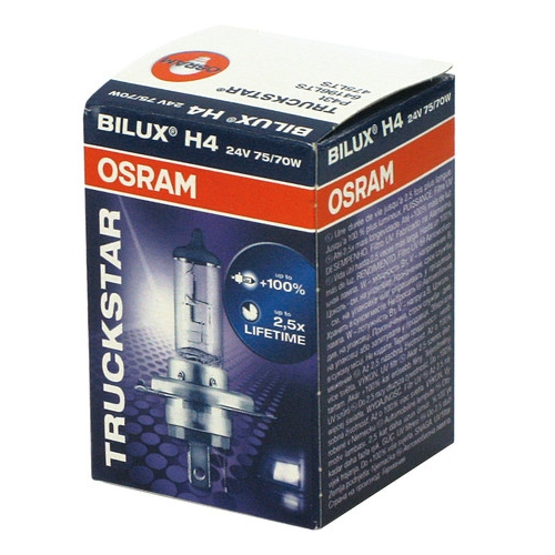 Купить запчасть OSRAM - 64196TSP H4 24V 75/70W+100% (64196TSP) OSRAM