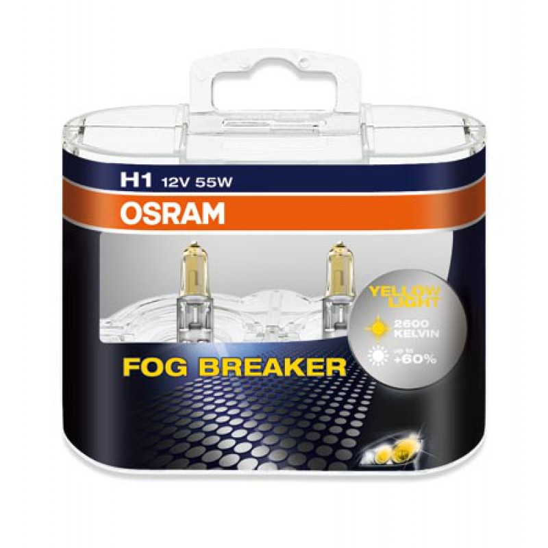 Купить запчасть OSRAM - 62150FBRDUOBOX H1 12V 55W FOG BREAKER (62150FBR) OSRAM