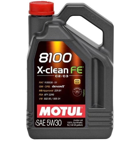 Купить запчасть MOTUL - 104777 Масло 8100 X-CLEAN FE (5W-30) MOTUL 5л