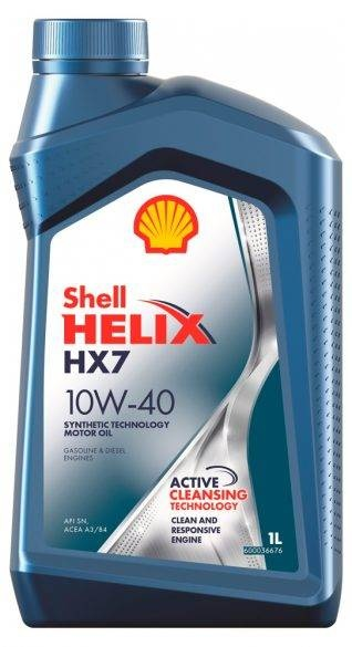 Купить запчасть SHELL - 550046365 Масло моторное SHELL HELIX HX 7 (10W-40) 1л