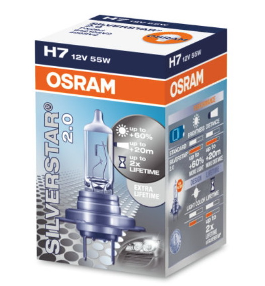 Купить запчасть OSRAM - 64210SV2 H7 12V 55W+60% (64210SV2) OSRAM 1шт