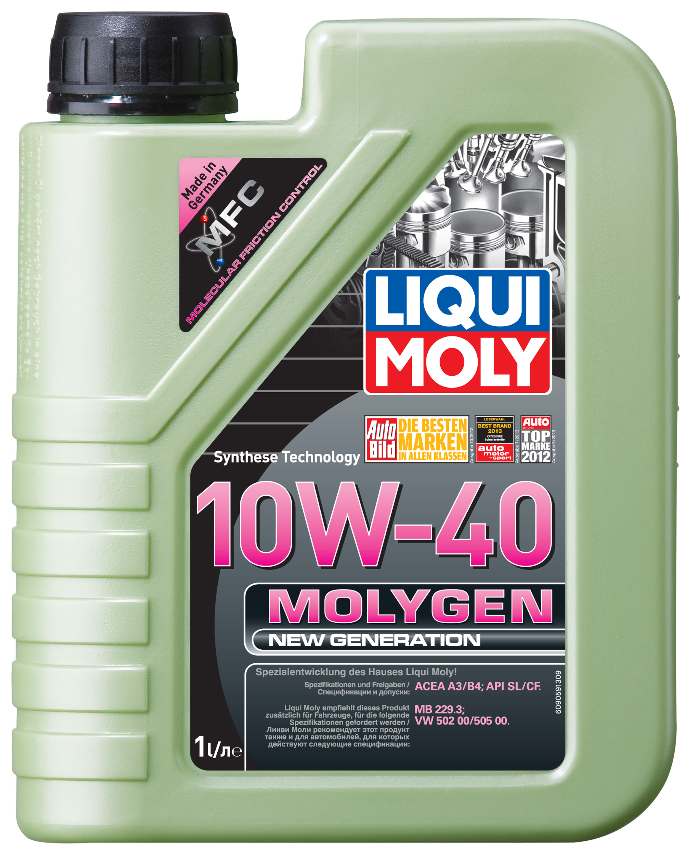 Купить запчасть LIQUI MOLY - 9059 Моторное масло Liqui moly Molygen New Generation 10W-40 1л