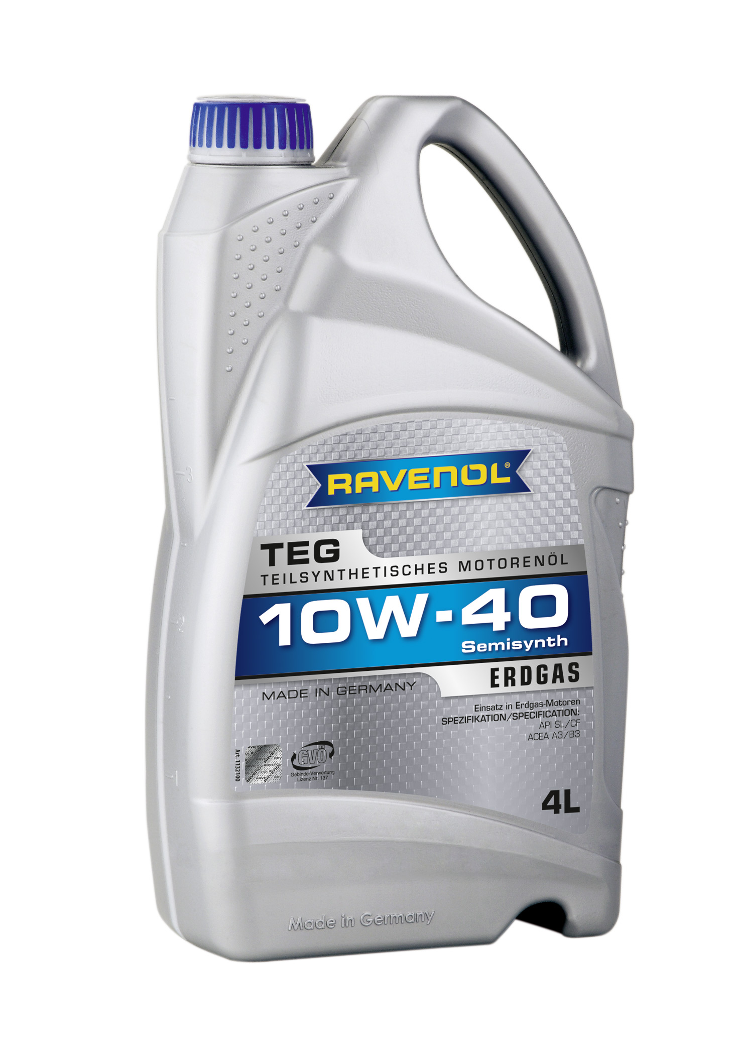 Купить запчасть RAVENOL - 4014835726598 Моторное масло Ravenol TEG SAE 10W-40 4л