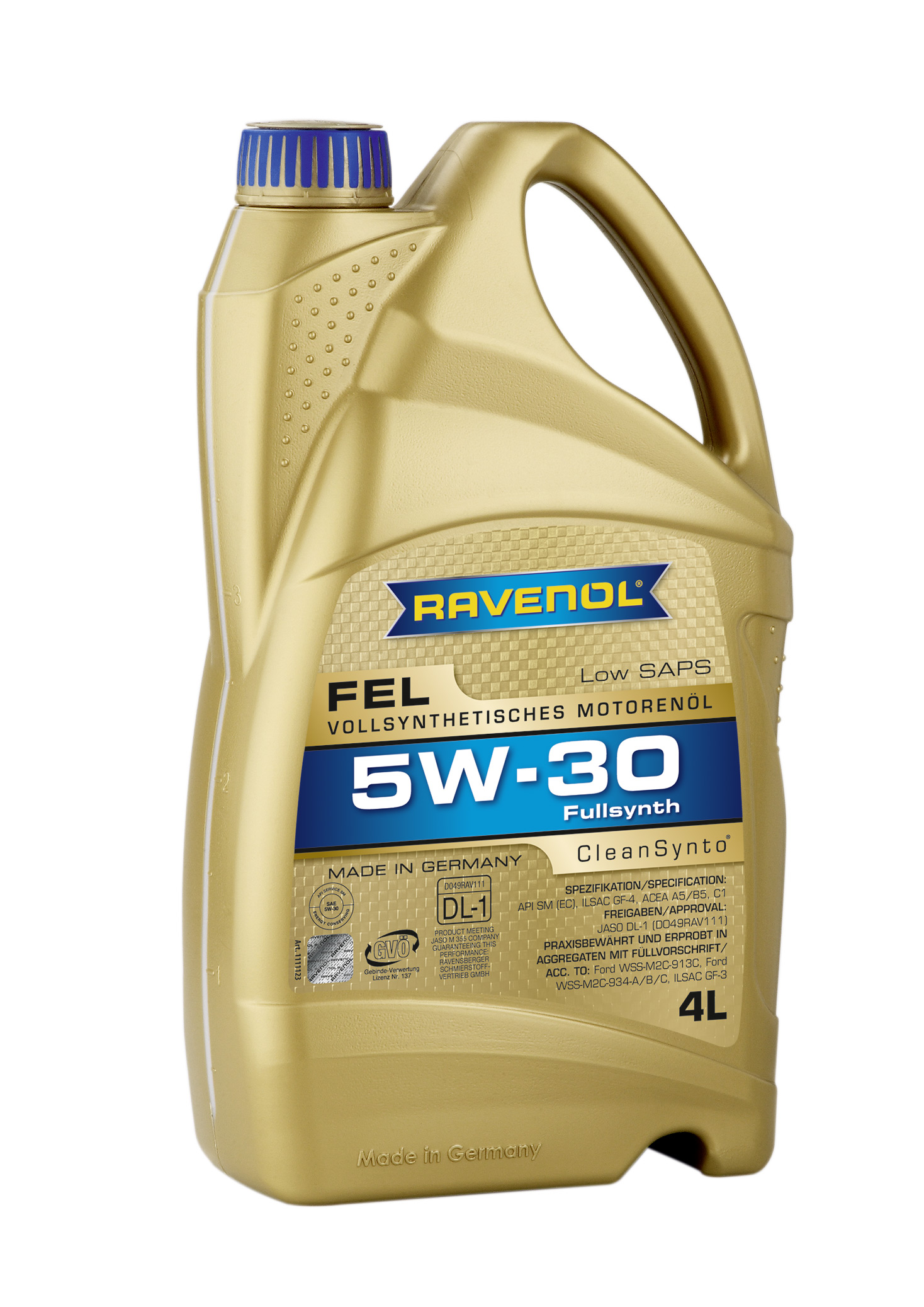 Купить запчасть RAVENOL - 4014835723498 Моторное масло Ravenol FEL SAE 5W-30 4л