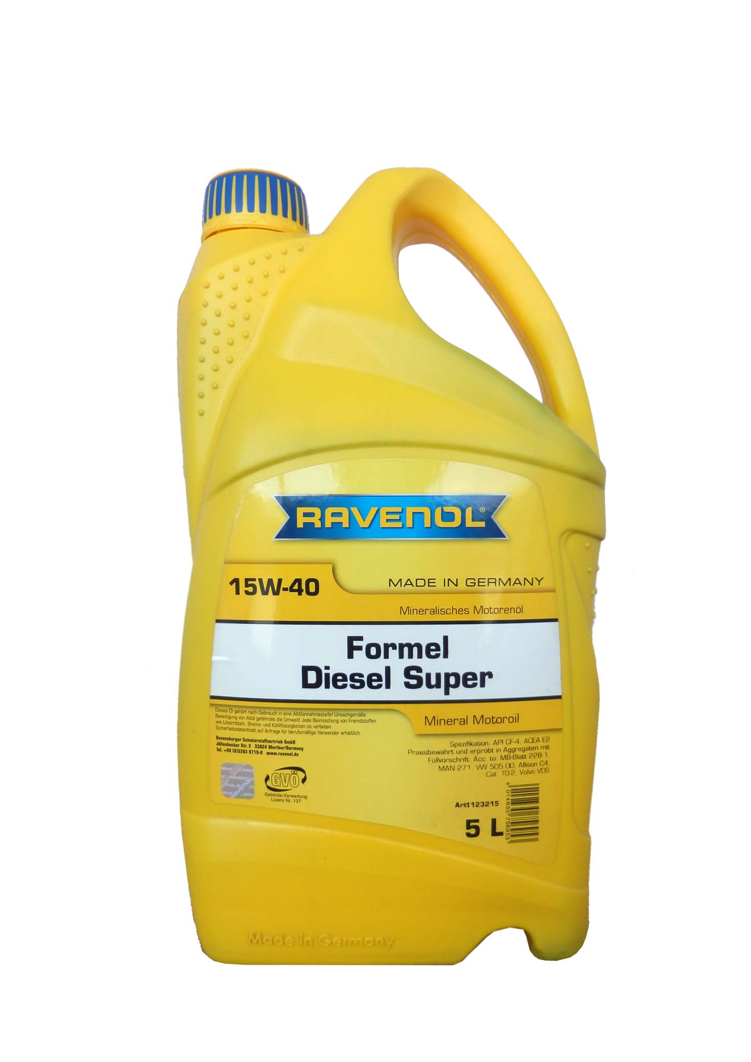 Купить запчасть RAVENOL - 4014835756953 Моторное масло Ravenol Formel Super Diesel 15W-40 5л