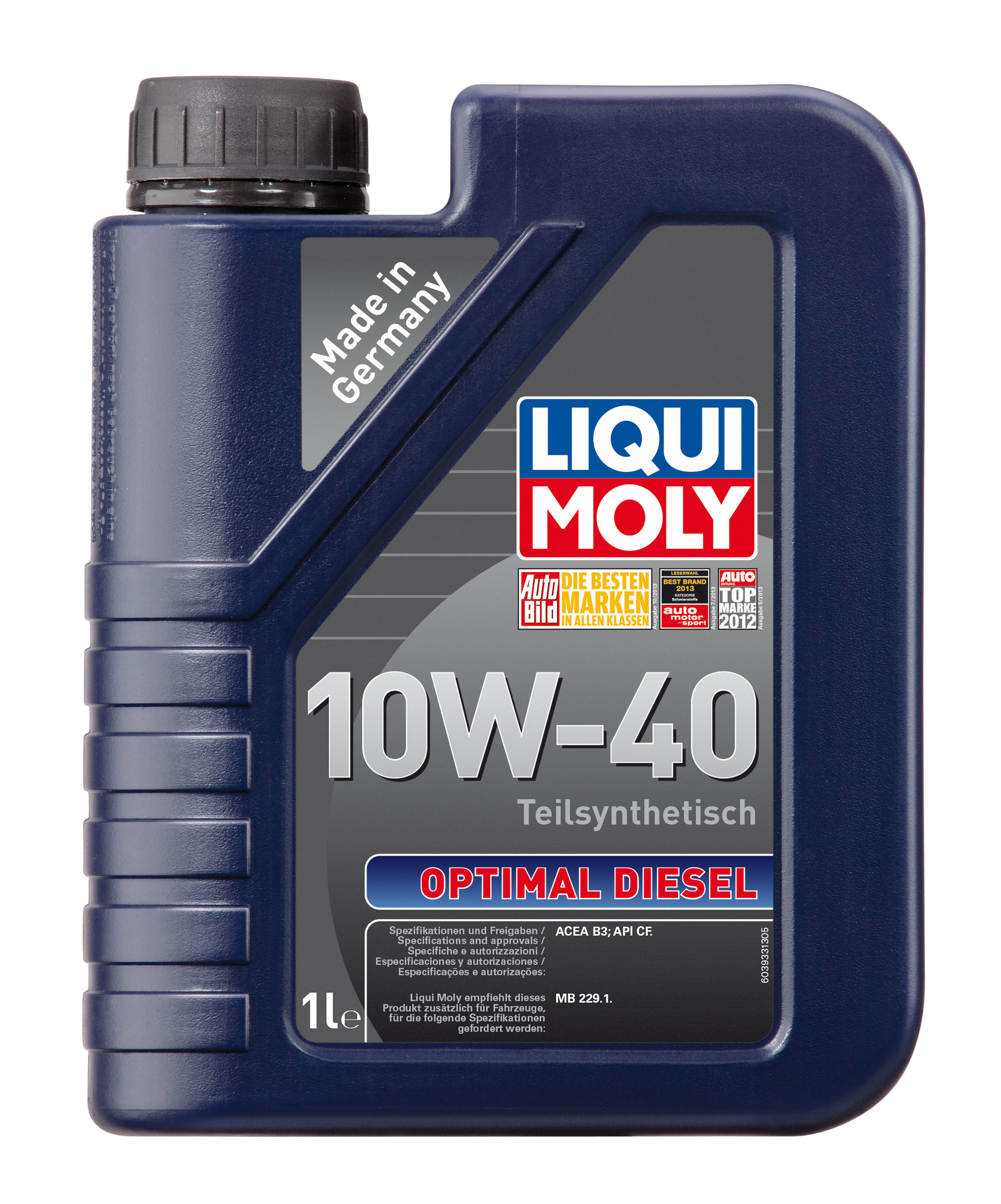 Купить запчасть LIQUI MOLY - 3933 Моторное масло Liqui moly Optimal Diesel 10W-40 1л