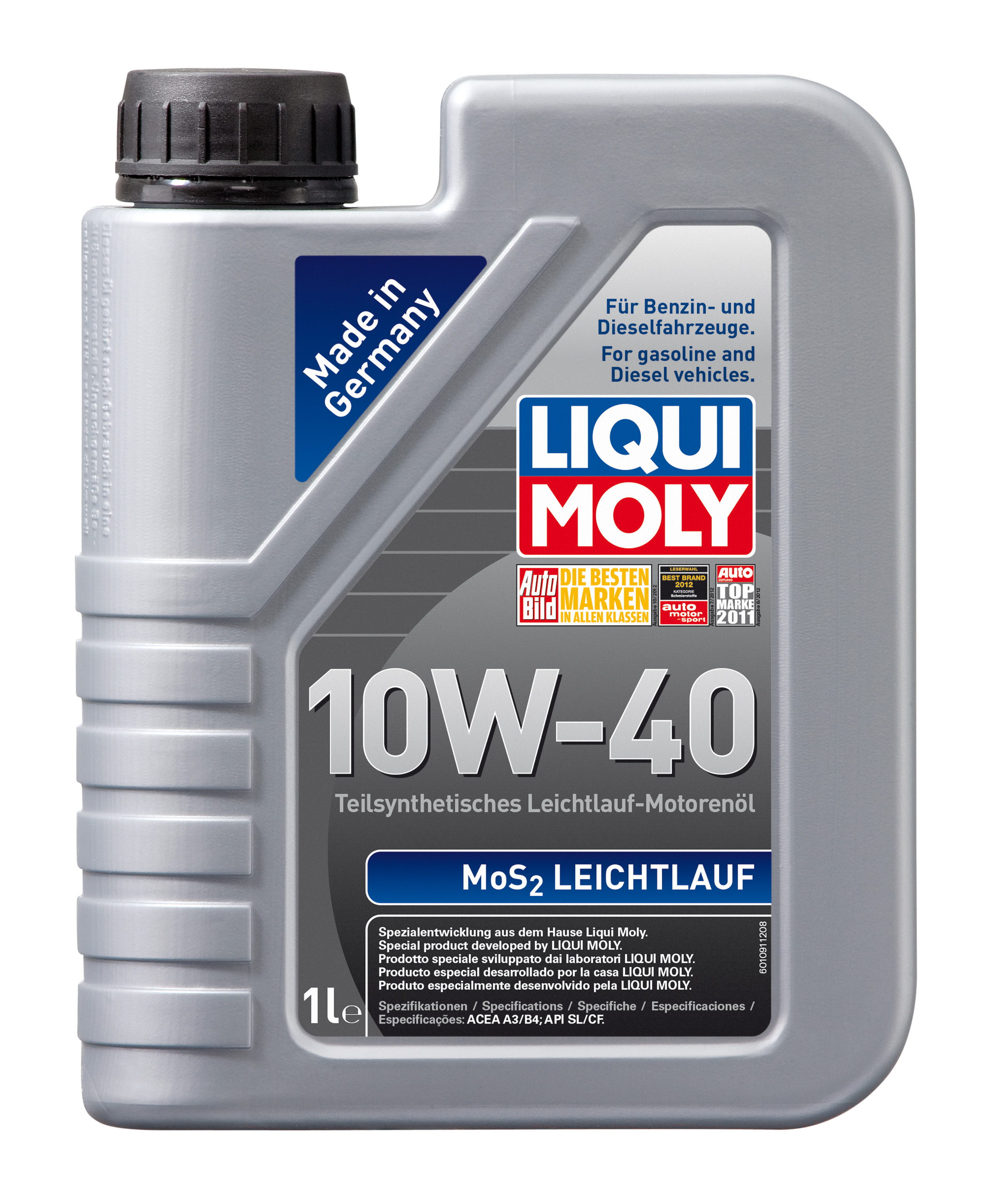 Купить запчасть LIQUI MOLY - 1930 Моторное масло Liqui moly MoS2 Leichtlauf 10W-40 1л