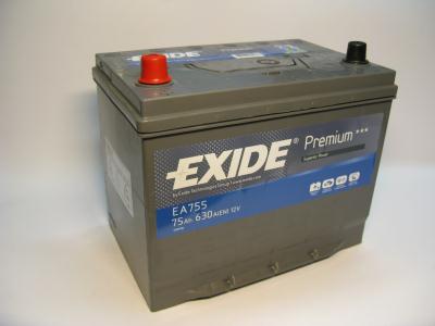 Купить запчасть EXIDE - EA755 Аккумулятор автомобильный EXIDE EA755 75 Ач