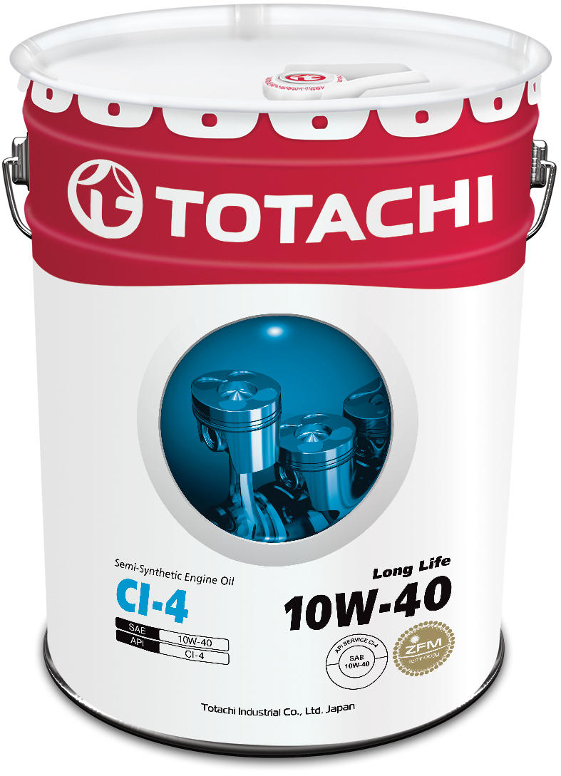 Купить запчасть TOTACHI - 4562374690592 Моторное масло Totachi Long Life Semi-Synthetic CI-4 10W-40 20л