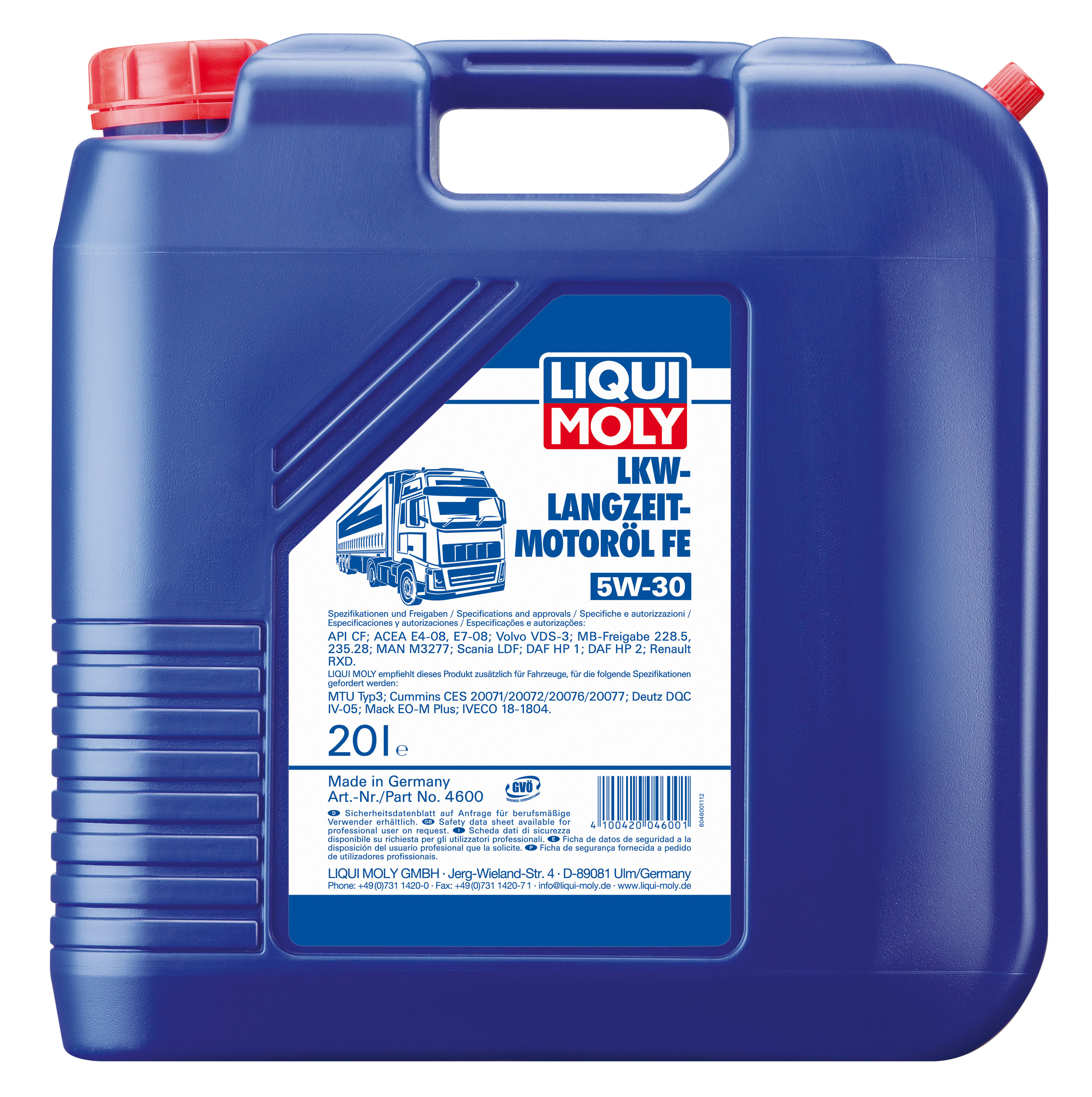 Купить запчасть LIQUI MOLY - 4600 LKW-Langzeit-Motoroil FE