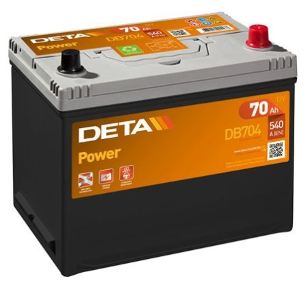 Купить запчасть DETA - DB704 Аккумулятор автомобильный DETA DB704 70 Ач