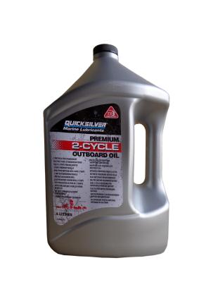 Купить запчасть QUICKSILVER - 92858022QB1 Моторное масло Quicksilver Premium 2-Cycle Outboard Oil TC-W3 5W-30 4л