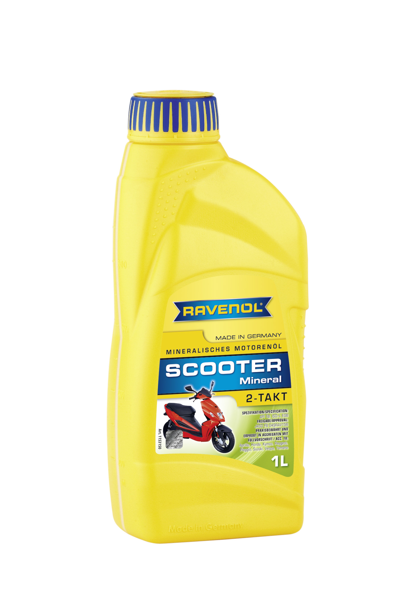 Купить запчасть RAVENOL - 4014835728813 Моторное масло Ravenol Scooter 2-Takt Mineral 5W-30 1л