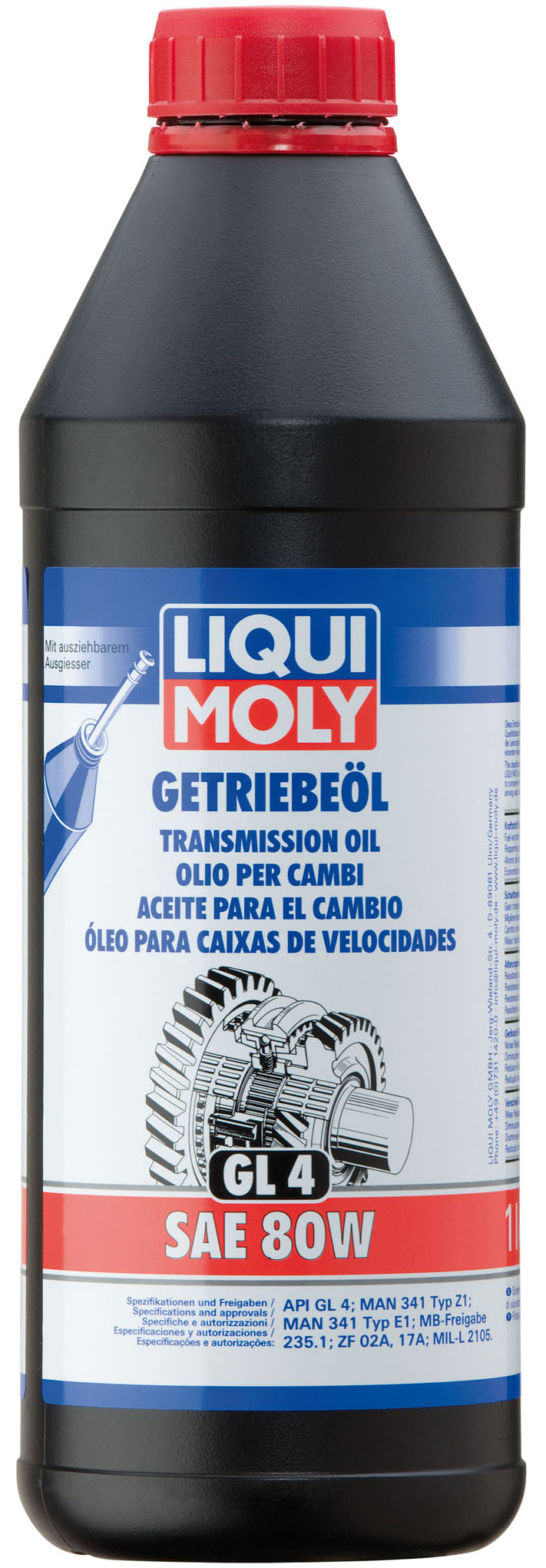 Купить запчасть LIQUI MOLY - 1952 Трансмиссионное масло Getriebeoil SAE 80W