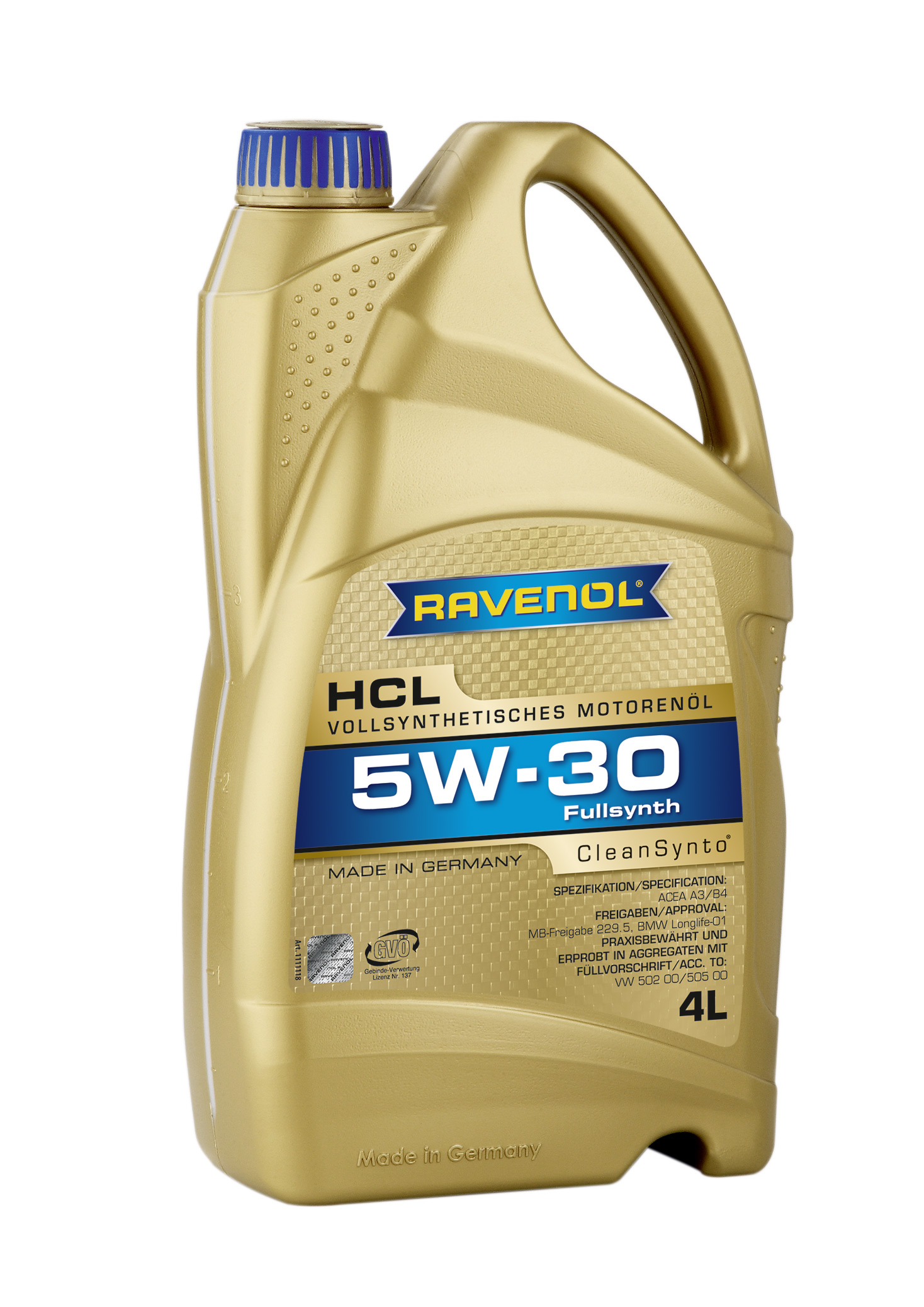 Купить запчасть RAVENOL - 4014835722996 Моторное масло Ravenol HCL SAE 5W-30 4л