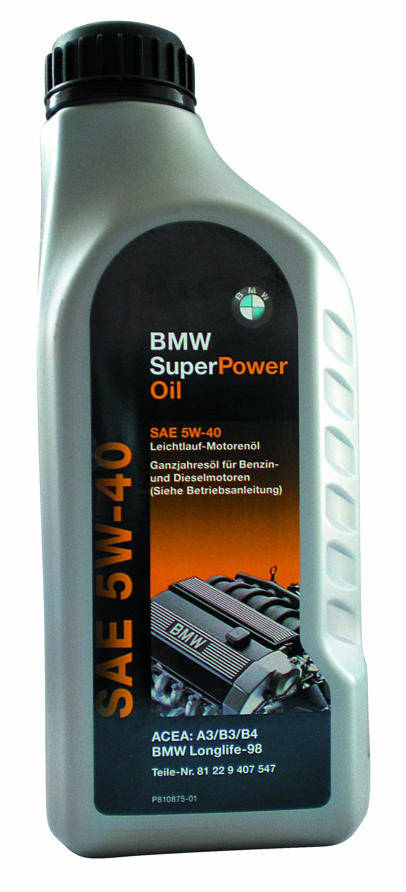 Купить запчасть BMW - 81229407547 Super Power 5W-40", 1л