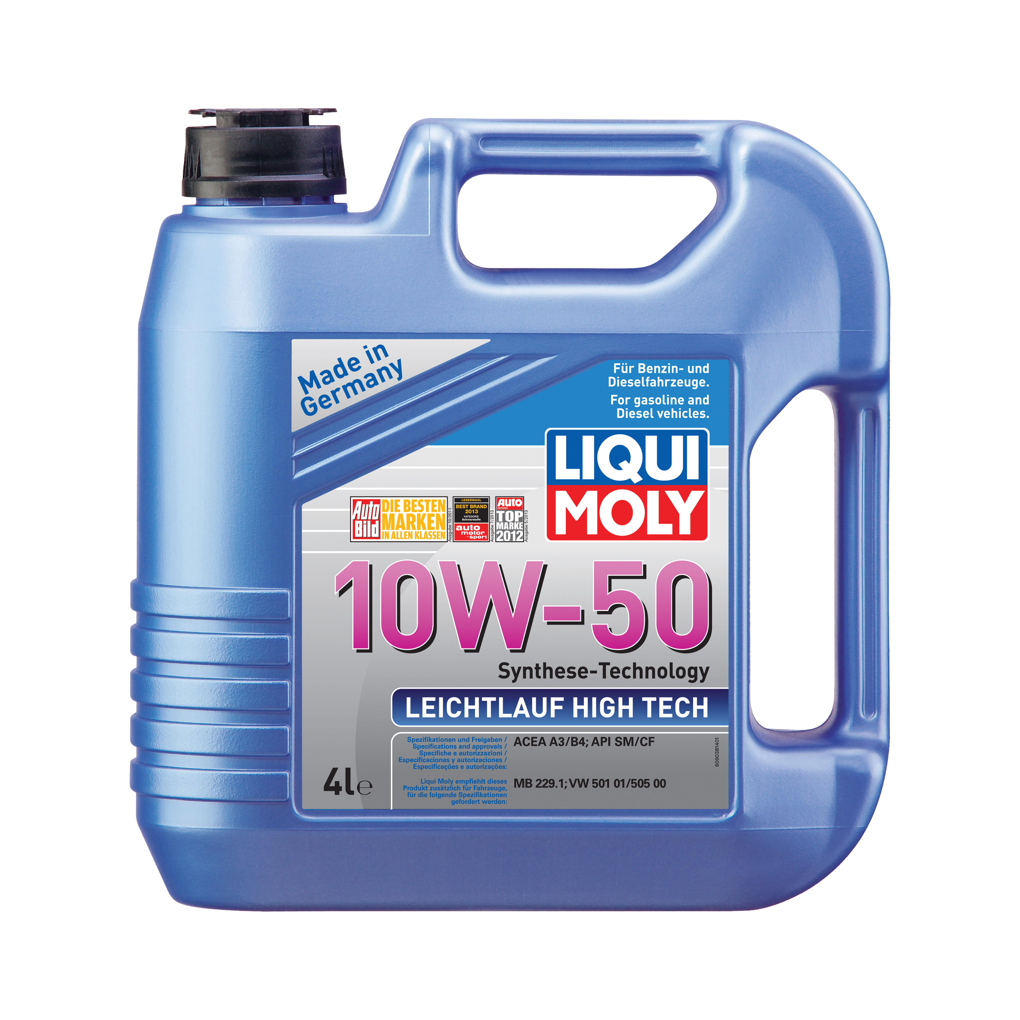 Купить запчасть LIQUI MOLY - 9083 Моторное масло Liqui moly Leichtlauf High Tech 10W-50 4л