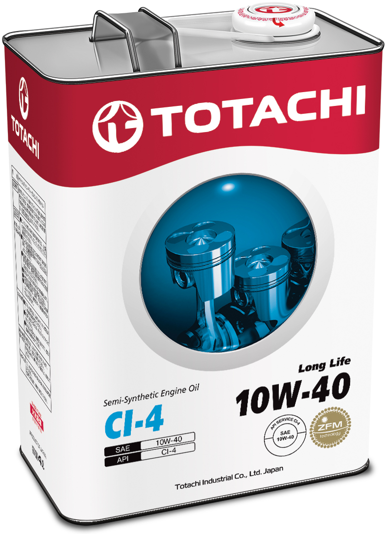 Купить запчасть TOTACHI - 4562374690578 Моторное масло Totachi Long Life Semi-Synthetic CI-4 10W-40 4л