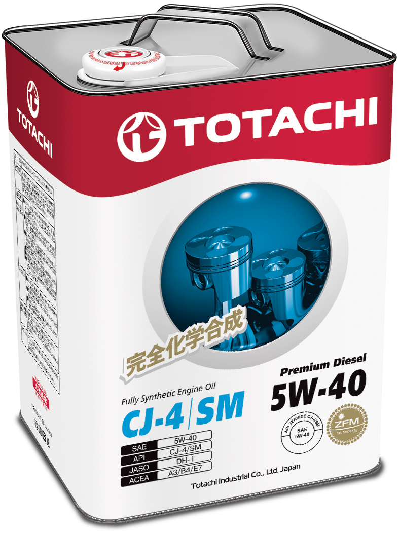 Купить запчасть TOTACHI - 4562374690752 Моторное масло Totachi Premium Diesel Fully Synthetic CJ-4/SM 5W-40 6л