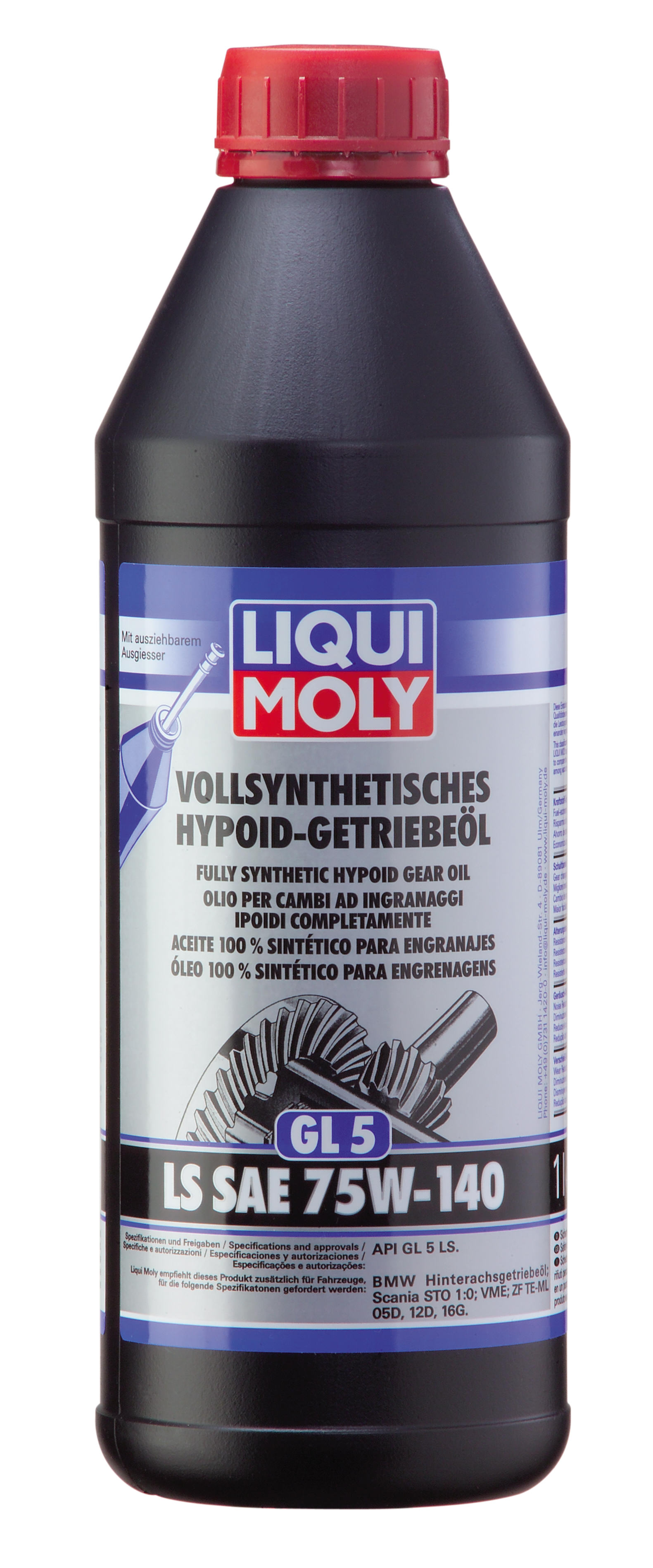 Купить запчасть LIQUI MOLY - 4421 Трансмиссионное масло Vollsynthetisches Hypoid-Getriebeoil LS SAE 75W-140