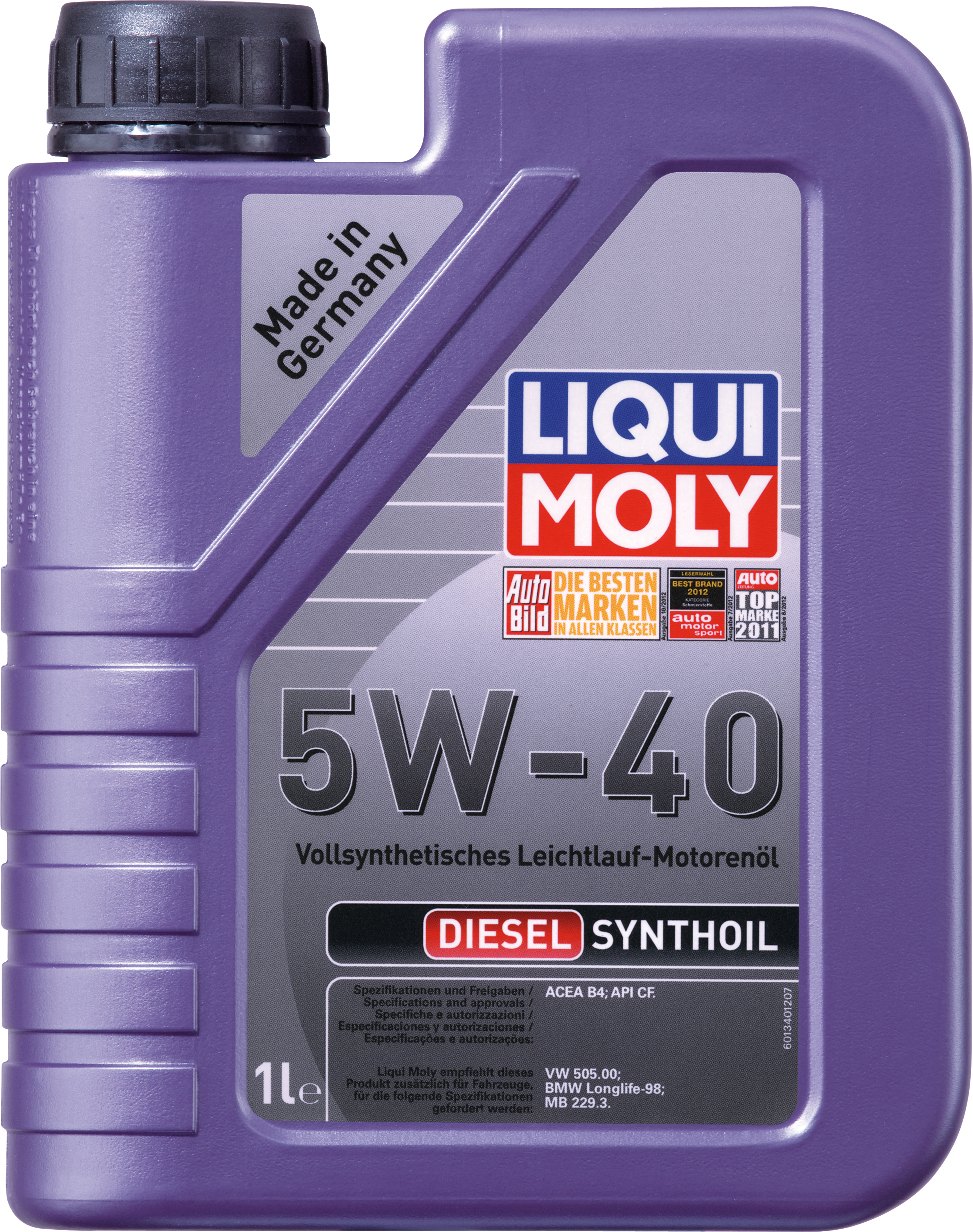 Купить запчасть LIQUI MOLY - 1926 Моторное масло Liqui moly Diesel Synthoil 5W-40 1л