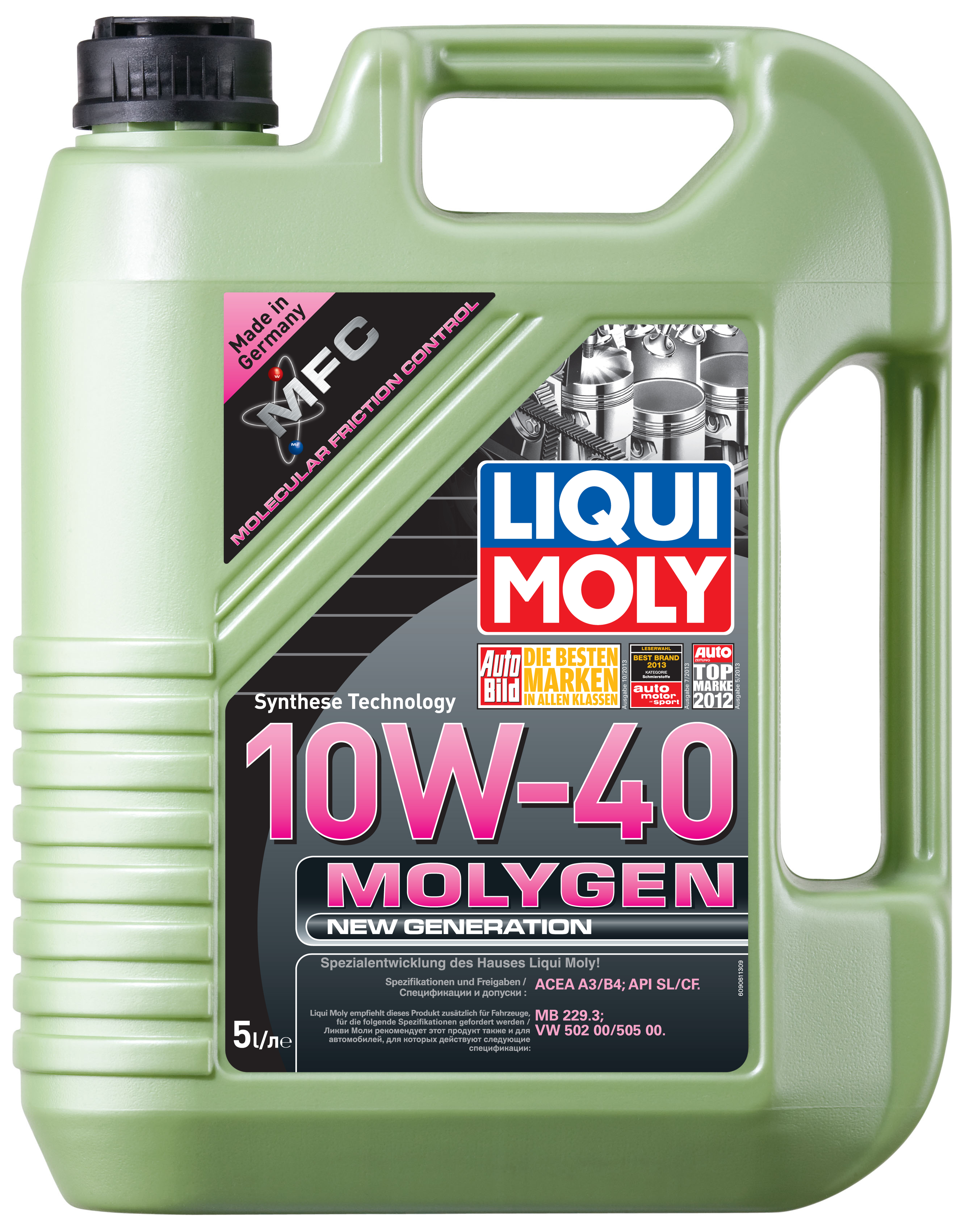 Купить запчасть LIQUI MOLY - 9061 Моторное масло Liqui moly Molygen New Generation 10W-40 5л