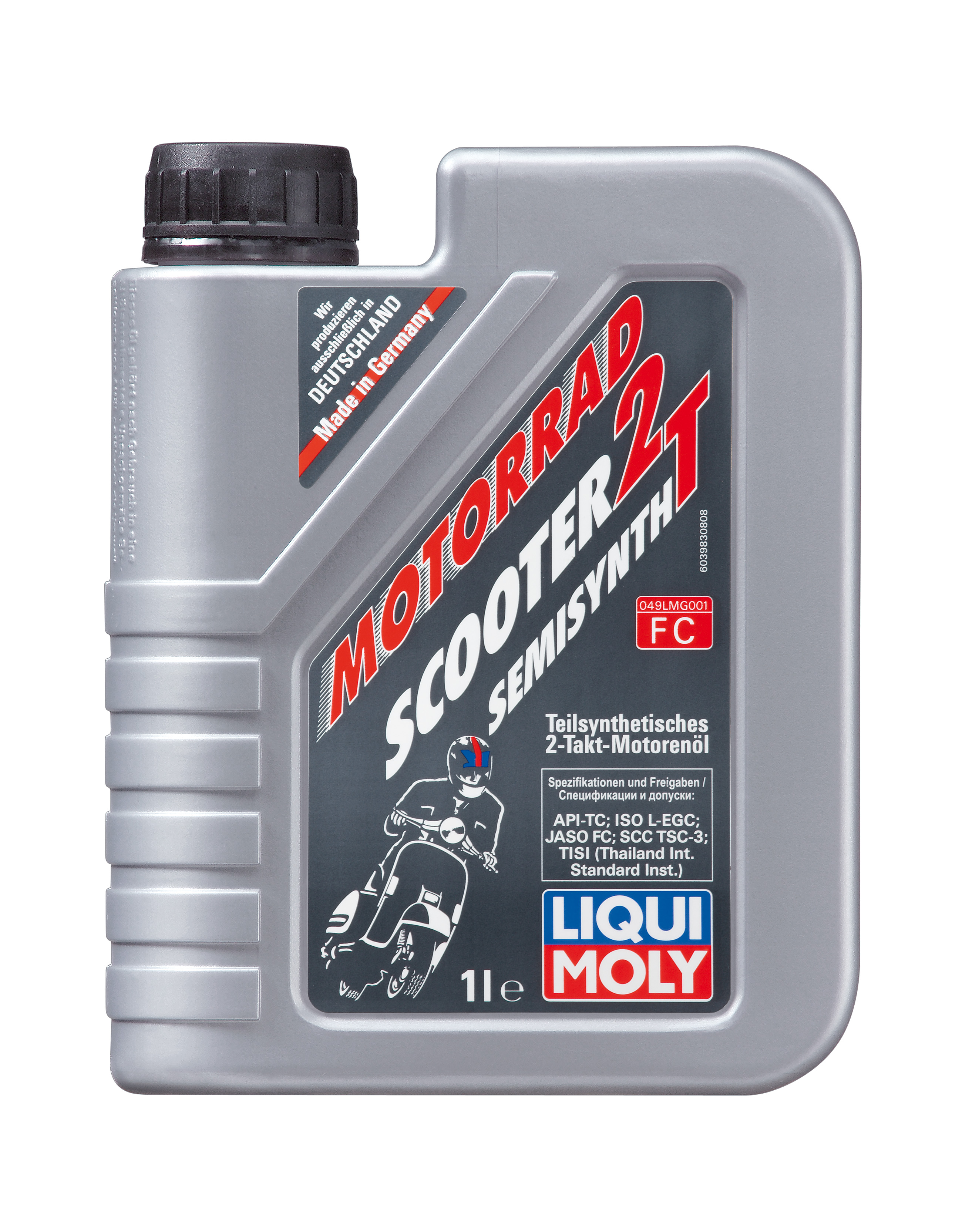 Купить запчасть LIQUI MOLY - 3983 Моторное масло Liqui moly Motorbike 2T Semisynth Scooter TC 10W-30 1л