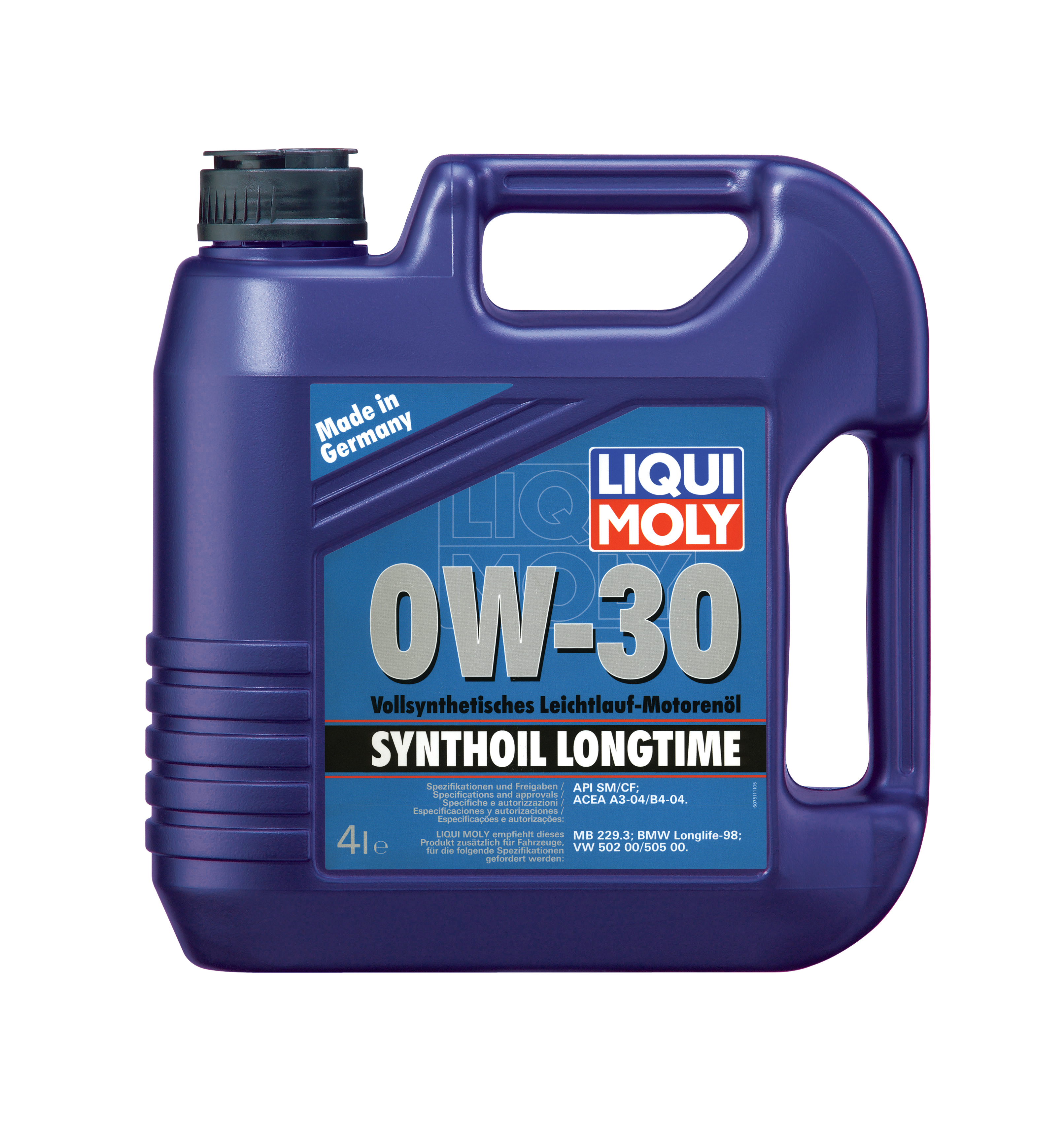 Купить запчасть LIQUI MOLY - 7511 Моторное масло Liqui moly Synthoil Longtime 0W-30 4л