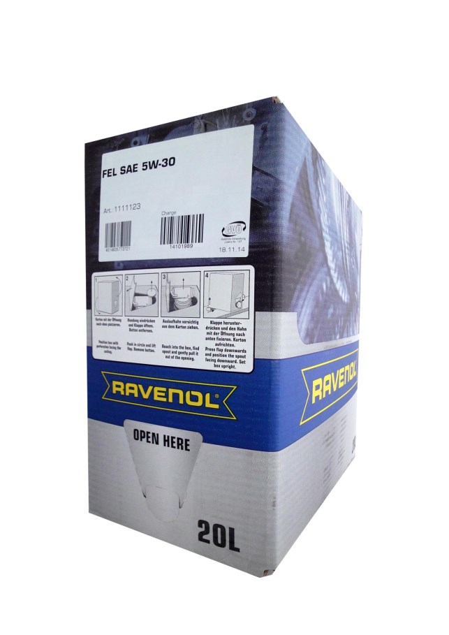 Купить запчасть RAVENOL - 4014835773721 Моторное масло Ravenol FEL SAE 5W-30 20л