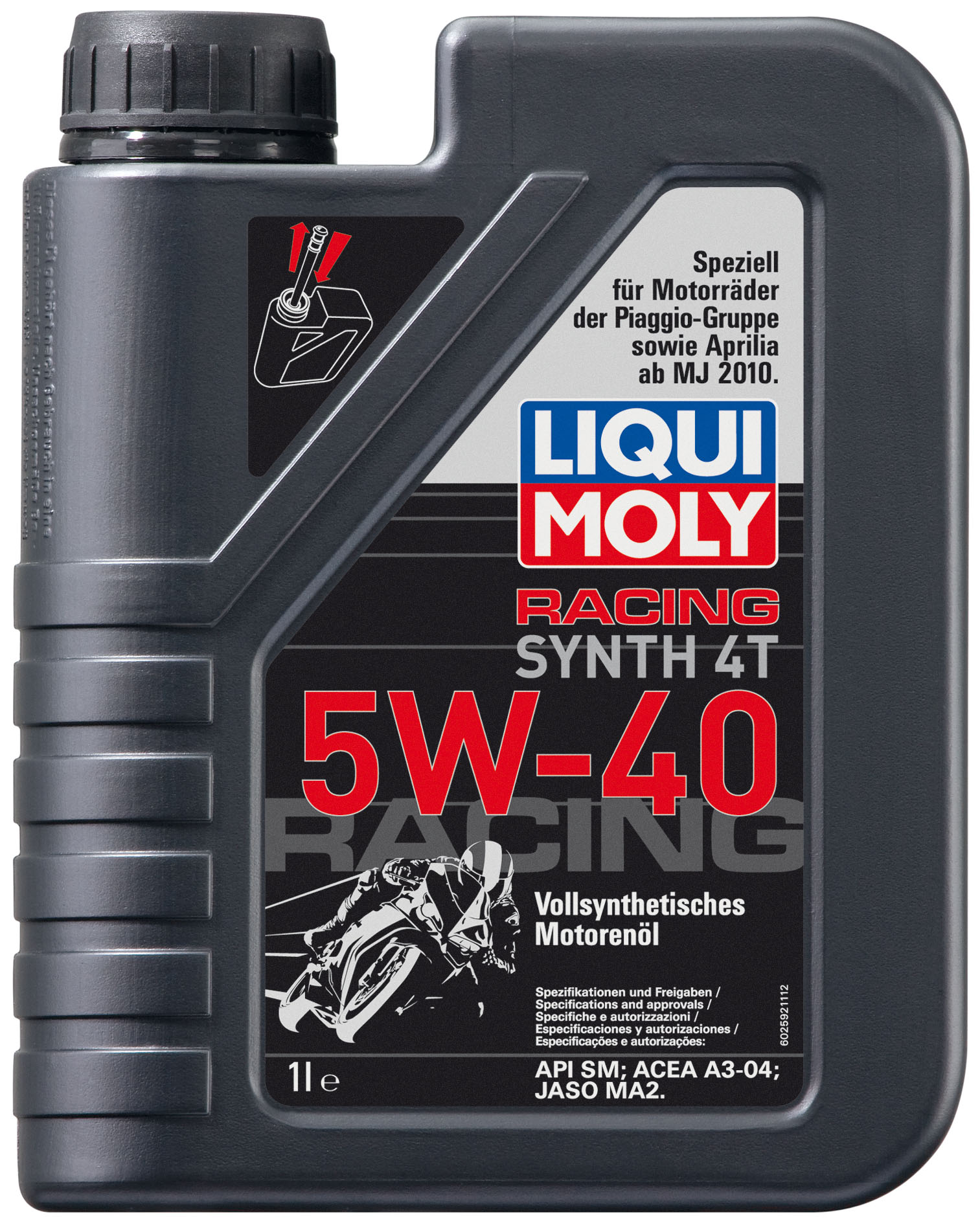 Купить запчасть LIQUI MOLY - 2592 Моторное масло Liqui moly Motorbike 4T Synth Street Race 5w-40 1л