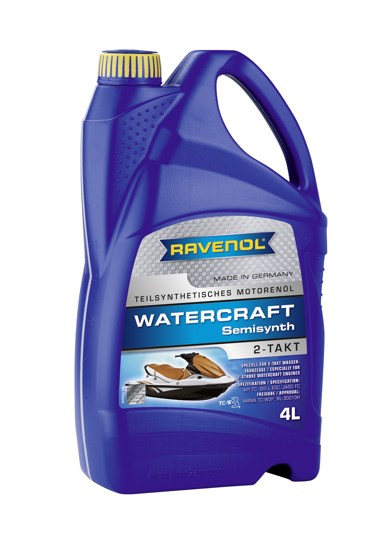 Купить запчасть RAVENOL - 4014835728493 Моторное масло Ravenol Watercraft Teilsynth 2-Takt 5W-30 4л