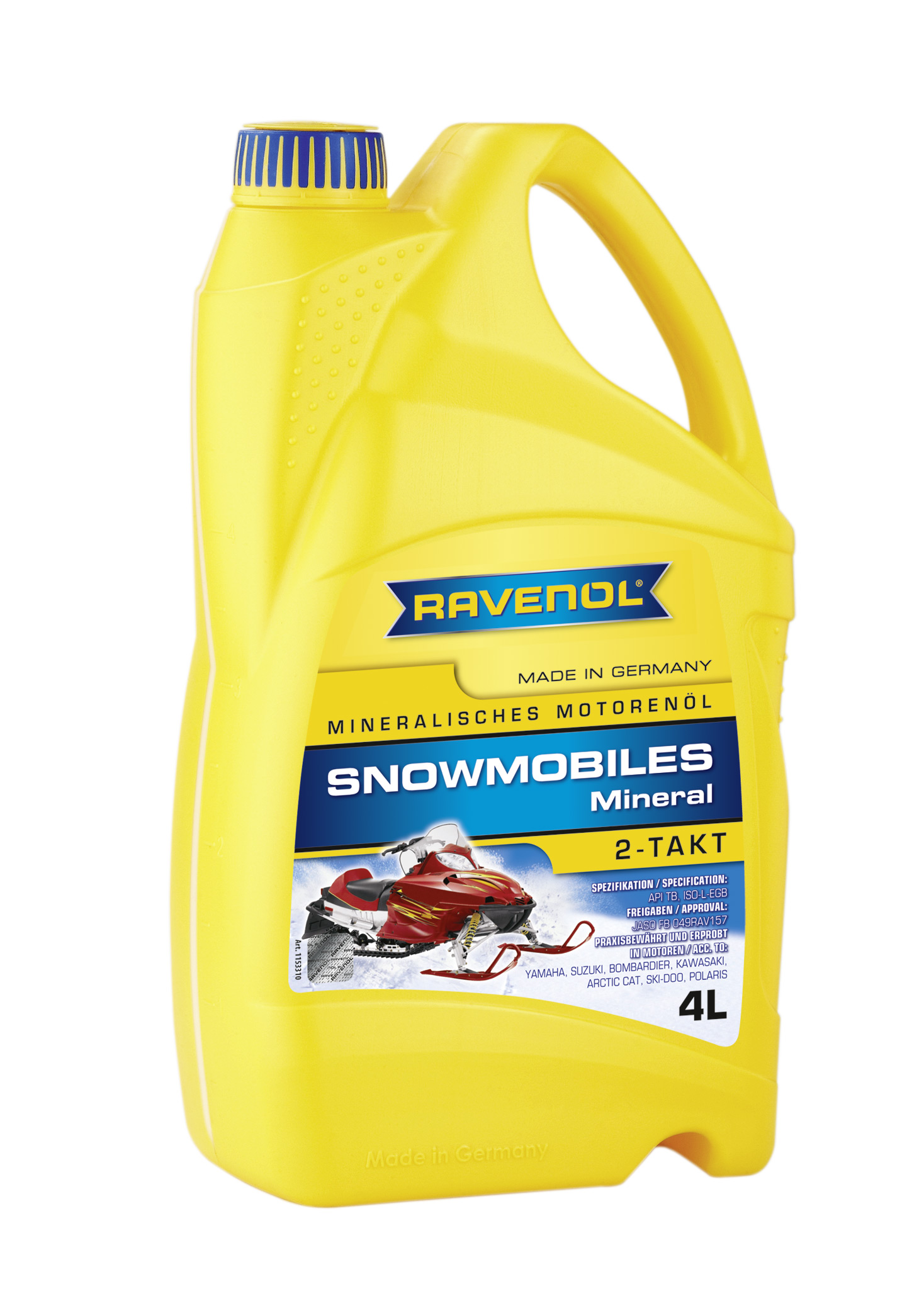 Купить запчасть RAVENOL - 4014835729599 Моторное масло Ravenol Snowmobiles Mineral 2-Takt 5W-30 4л