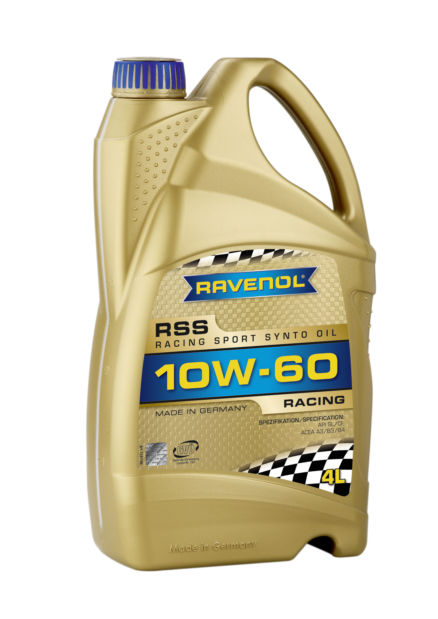 Купить запчасть RAVENOL - 4014835726796 Моторное масло Ravenol Racing Sport Synto SAE 10W-60 4л