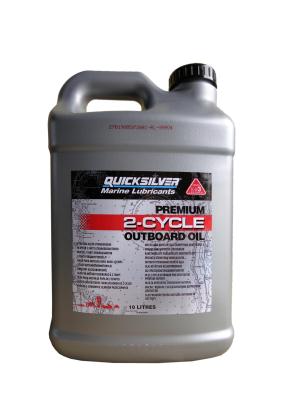 Купить запчасть QUICKSILVER - 92858023QB1 Моторное масло Quicksilver Premium 2-Cycle Outboard Oil TC-W3 5W-30 10л