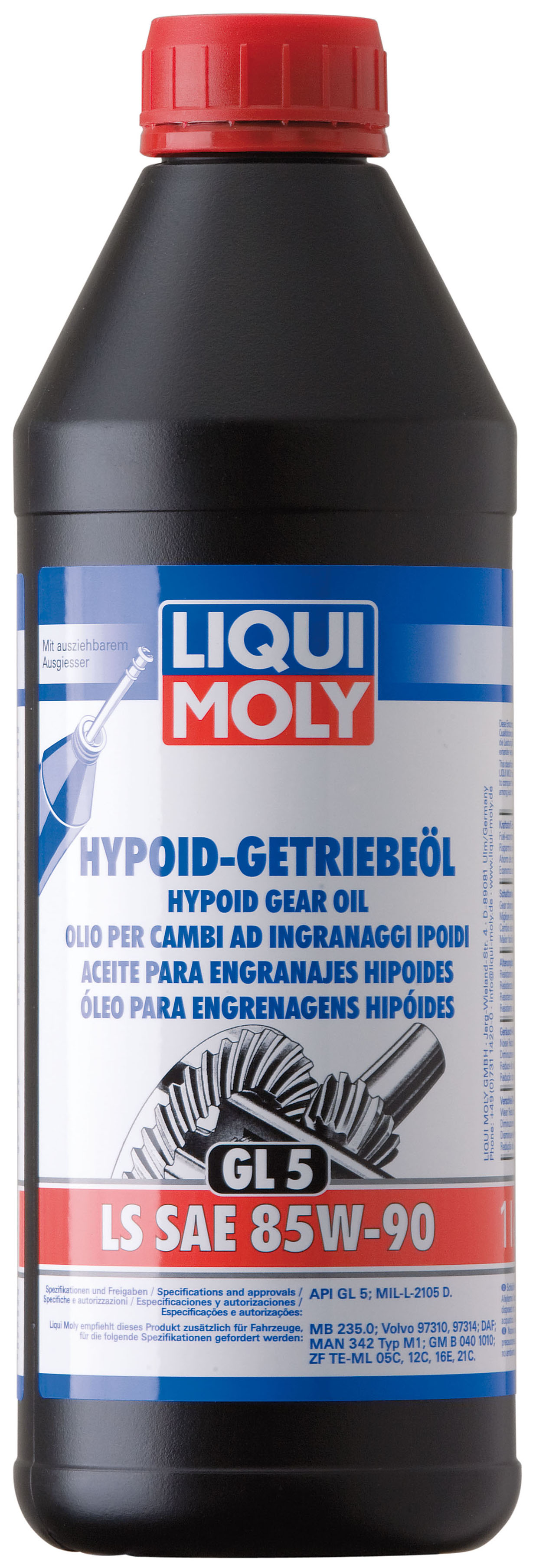 Купить запчасть LIQUI MOLY - 1410 Трансмиссионное масло Hypoid-Getriebeoil LS SAE 85W-90