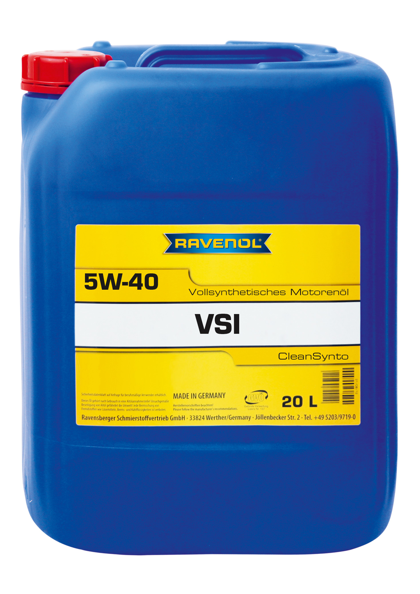 Купить запчасть RAVENOL - 4014835765429 Моторное масло Ravenol VSI SAE 5W-40 20л