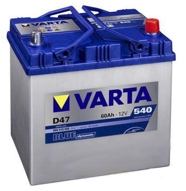 Купить запчасть VARTA - 5604100543132 Аккумулятор VARTA Blue D47 60R 540A 232x173x225 5604100543132