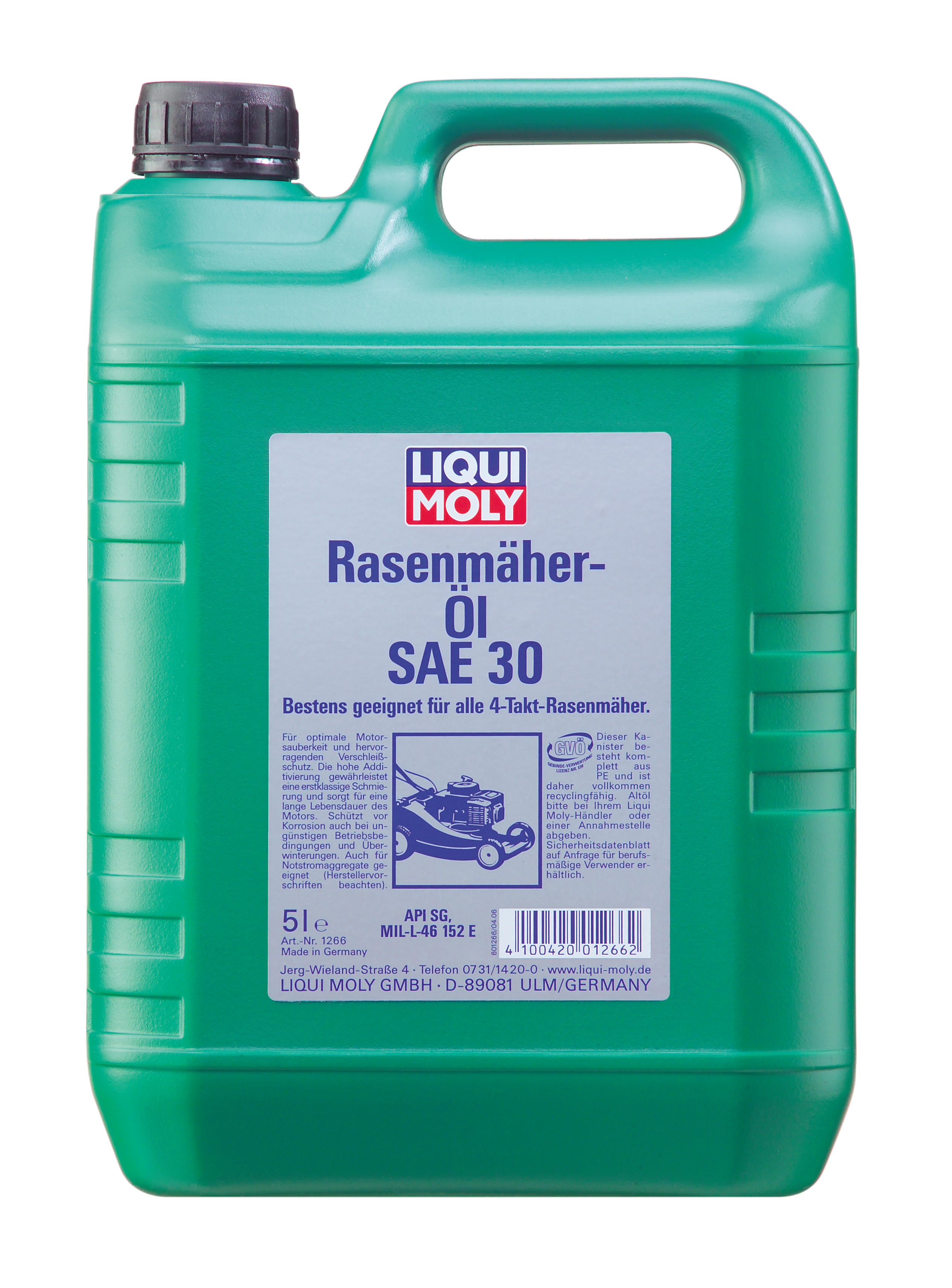 Купить запчасть LIQUI MOLY - 1266 Масло моторное Liqui moly Rasenmaher-Oil 30 1266 5л