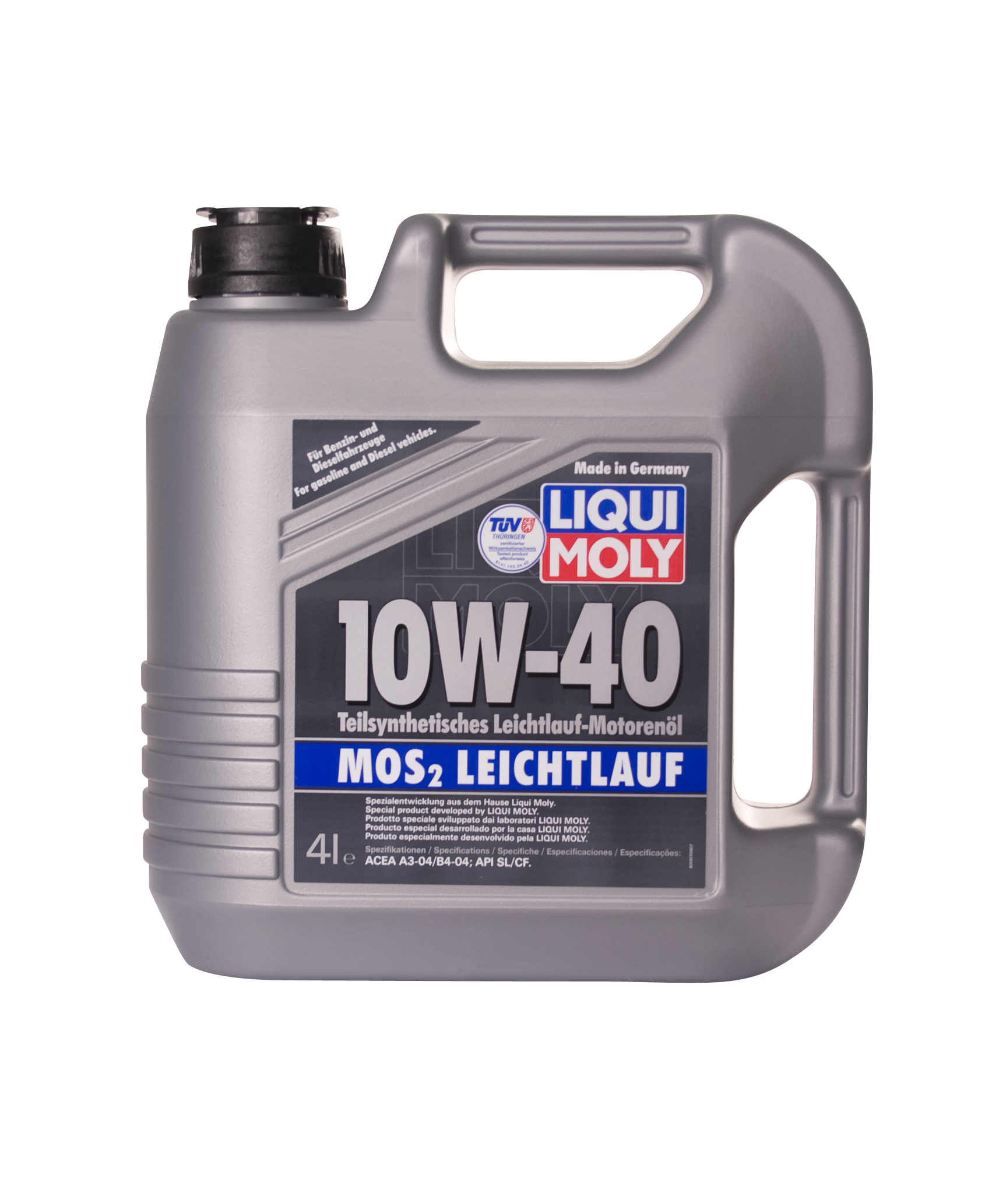 Купить запчасть LIQUI MOLY - 1917 Моторное масло Liqui moly MoS2 Leichtlauf 10W-40 4л