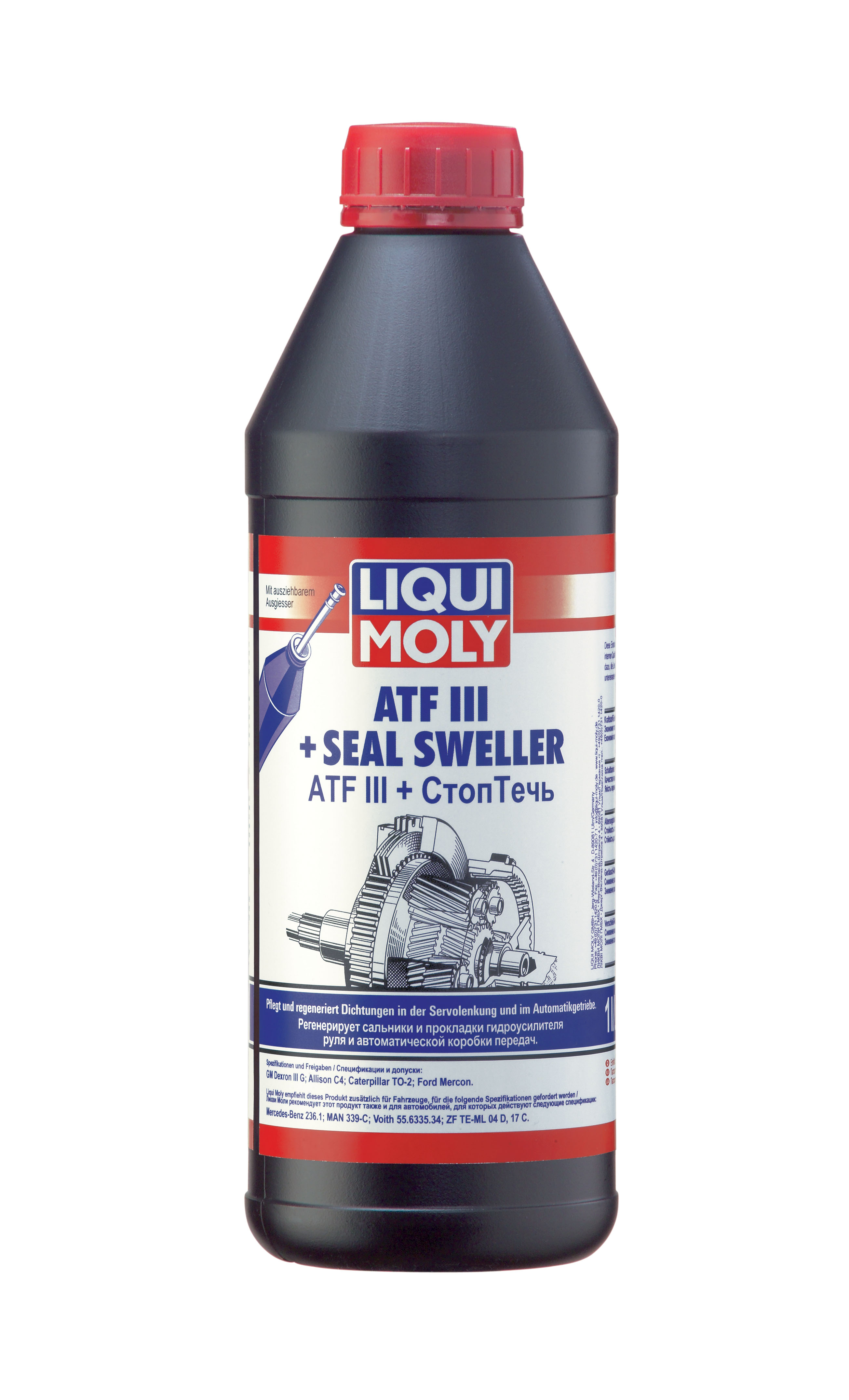 Купить запчасть LIQUI MOLY - 7527 Трансмиссионное масло для АКПП с герметиком ATF III + Seel Sweller SAE