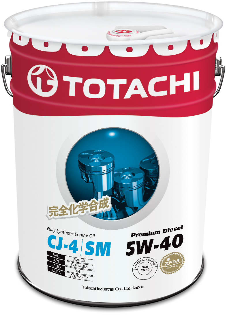 Купить запчасть TOTACHI - 4562374690769 Моторное масло Totachi Premium Diesel Fully Synthetic CJ-4/SM 5W-40 20л