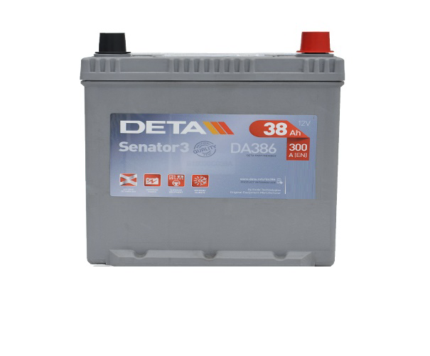 Купить запчасть DETA - DA386 Аккумулятор автомобильный DETA DA386 38 Ач