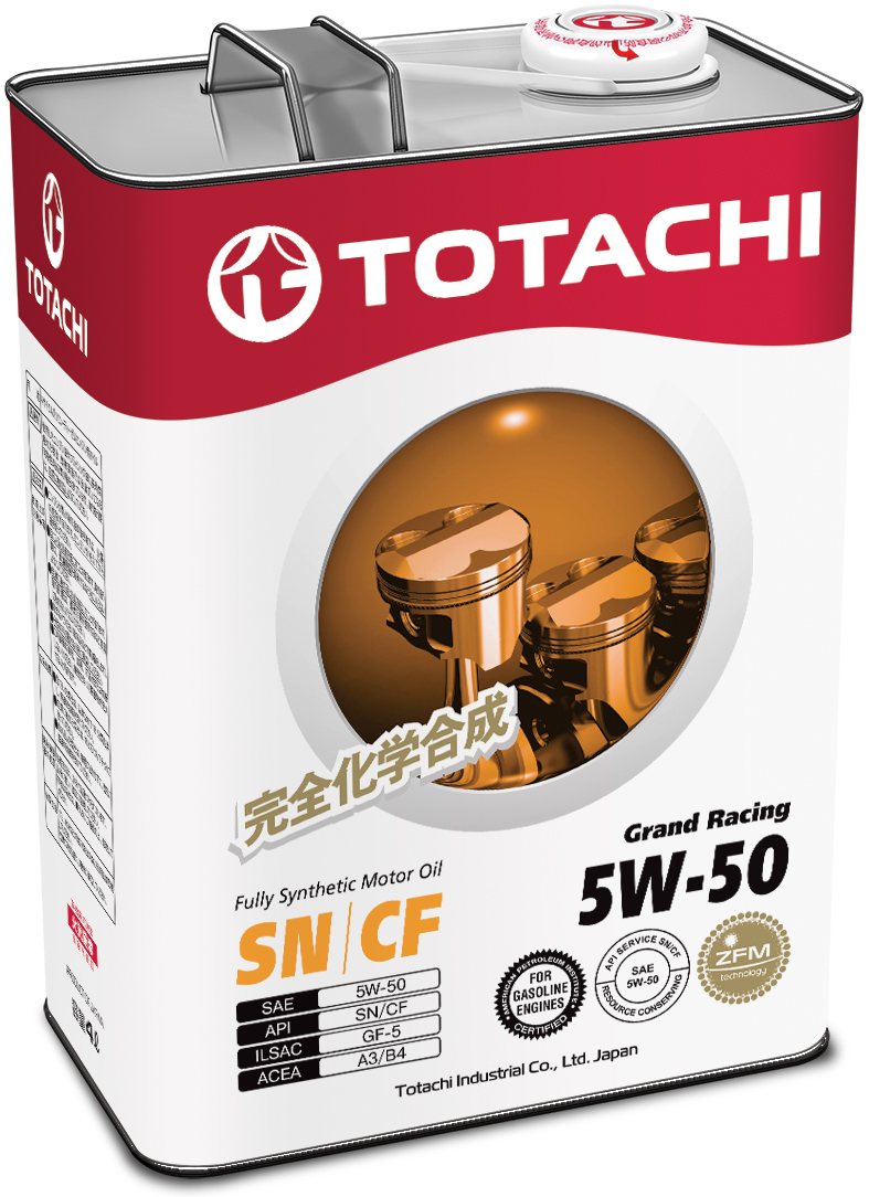 Купить запчасть TOTACHI - 4562374690707 Моторное масло Totachi Grand Racing Fully Synthetic SN/CF 5W-50 4л