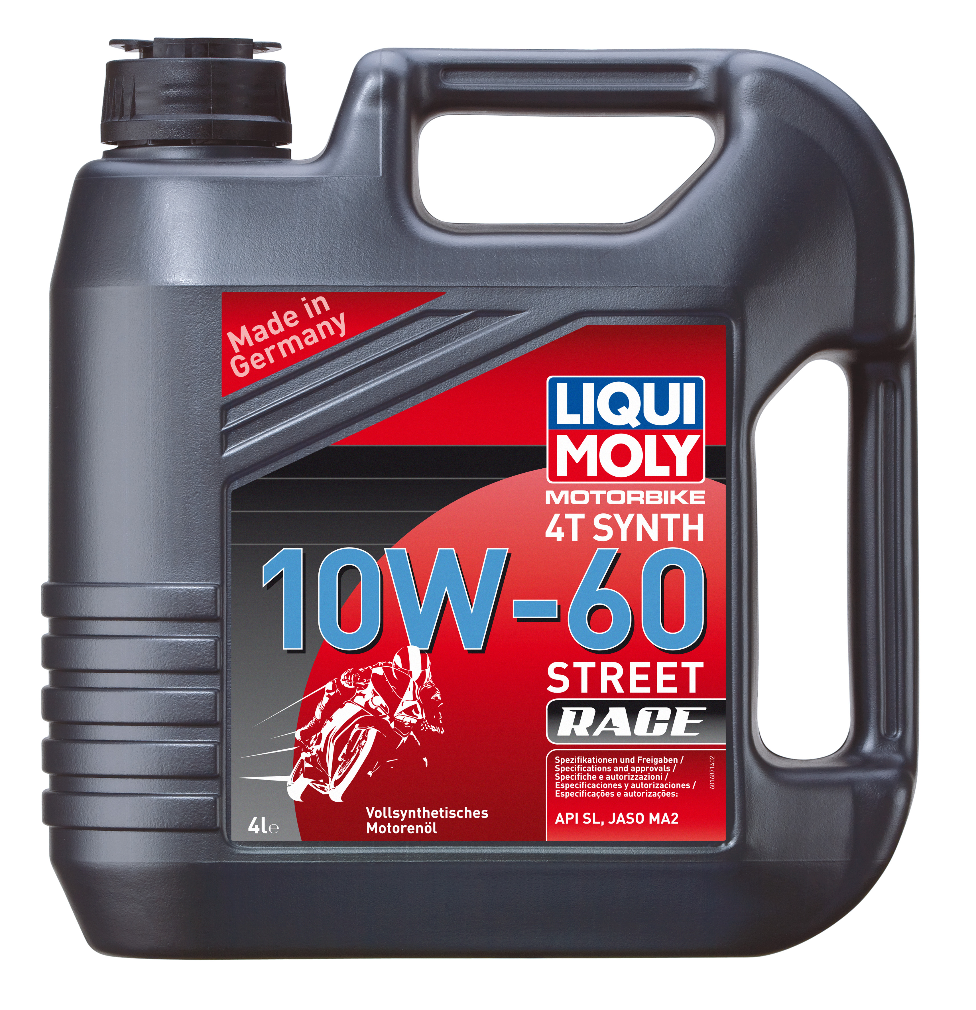 Купить запчасть LIQUI MOLY - 1687 Моторное масло Liqui moly Motorbike 4T Synth Street Race 10w-60 4л