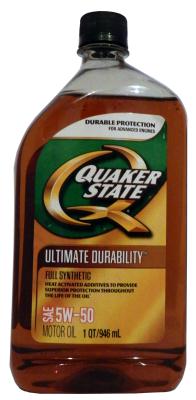 Купить запчасть QUAKER STATE - 073102046726 Моторное масло QUAKER STATE Ultimate Durability SAE 5W-50 (0,946л)